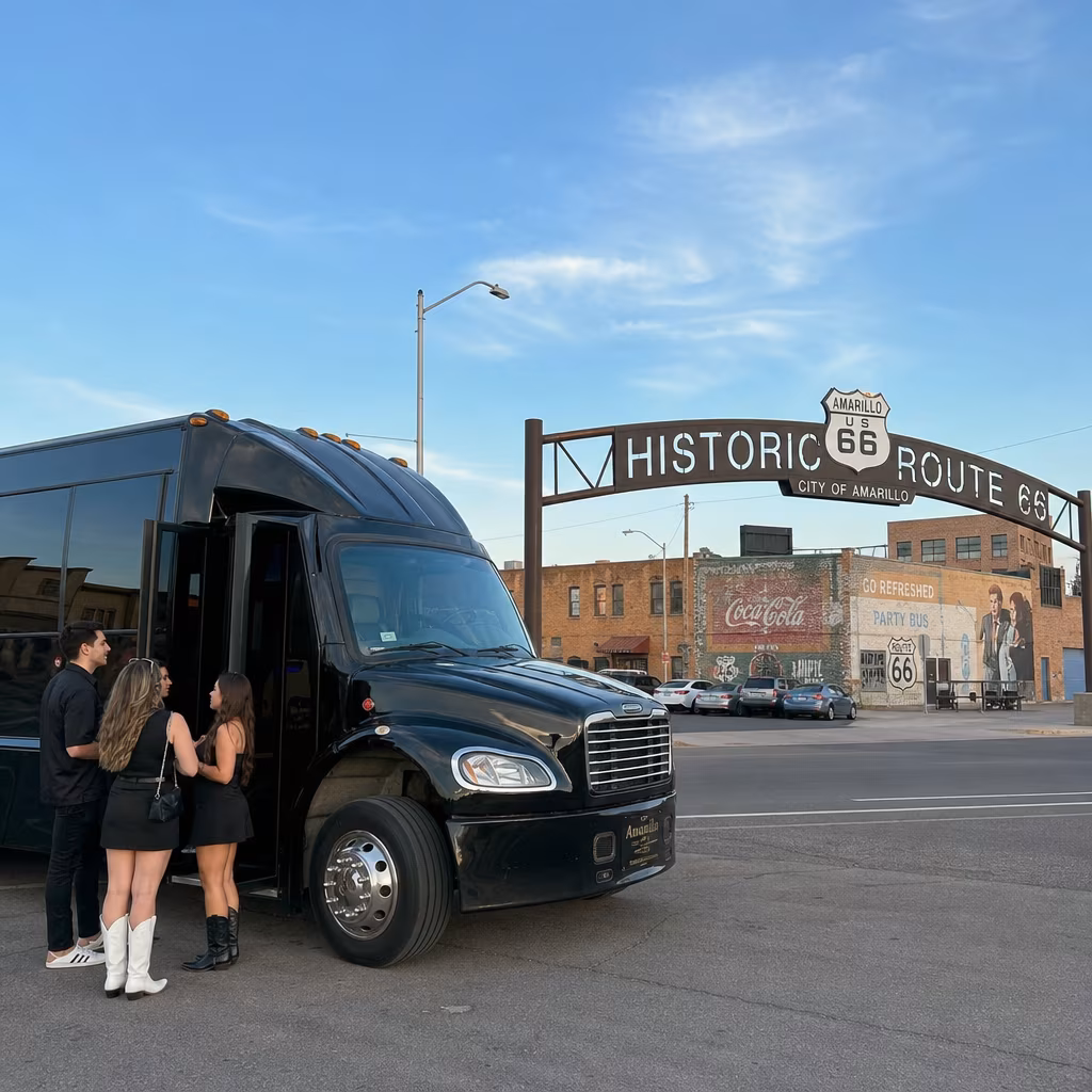 Rent a Bus to Amarillo's Route 66 Historic District