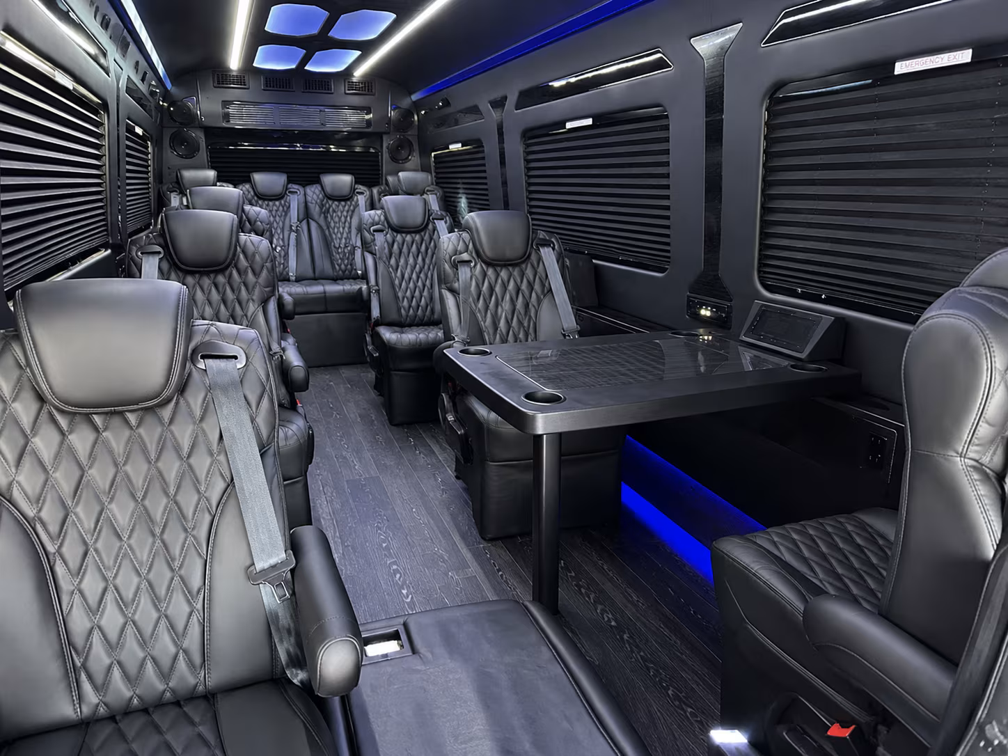 Amarillo Airport Shuttle & Transportation party bus interior