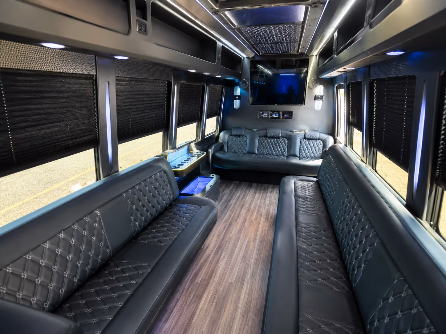 Amarillo Private Event Transportation party bus exterior