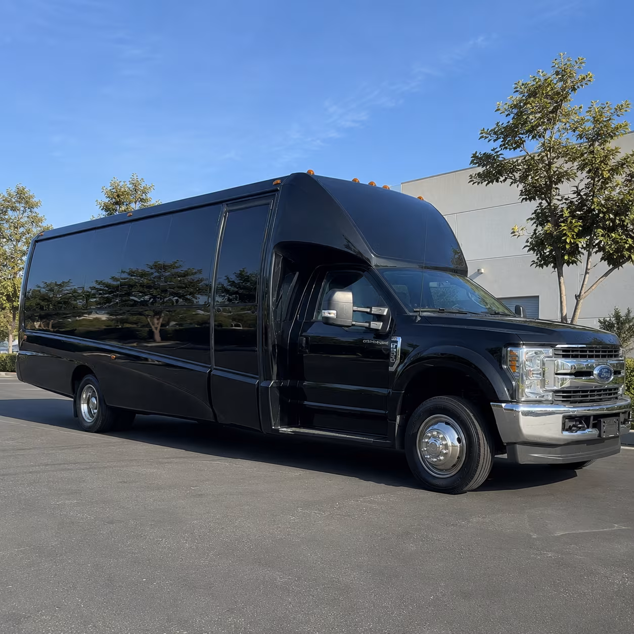 Amarillo Prom & Homecoming Transportation party bus exterior