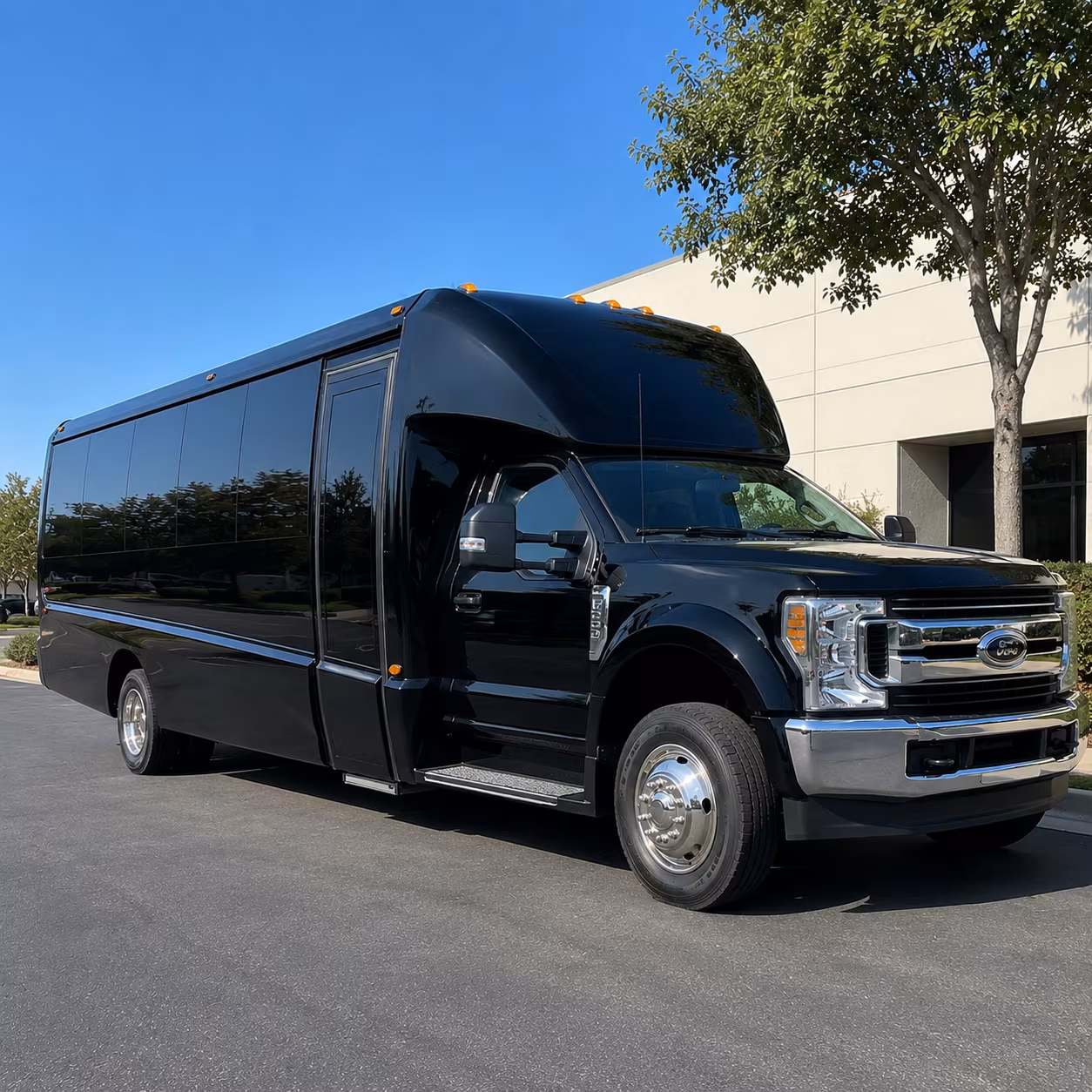 Amarillo School Event Transportation party bus exterior