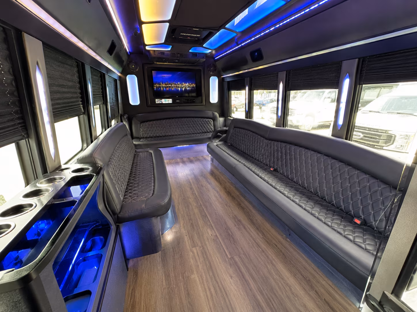 Amarillo Sporting Event Transportation party bus exterior