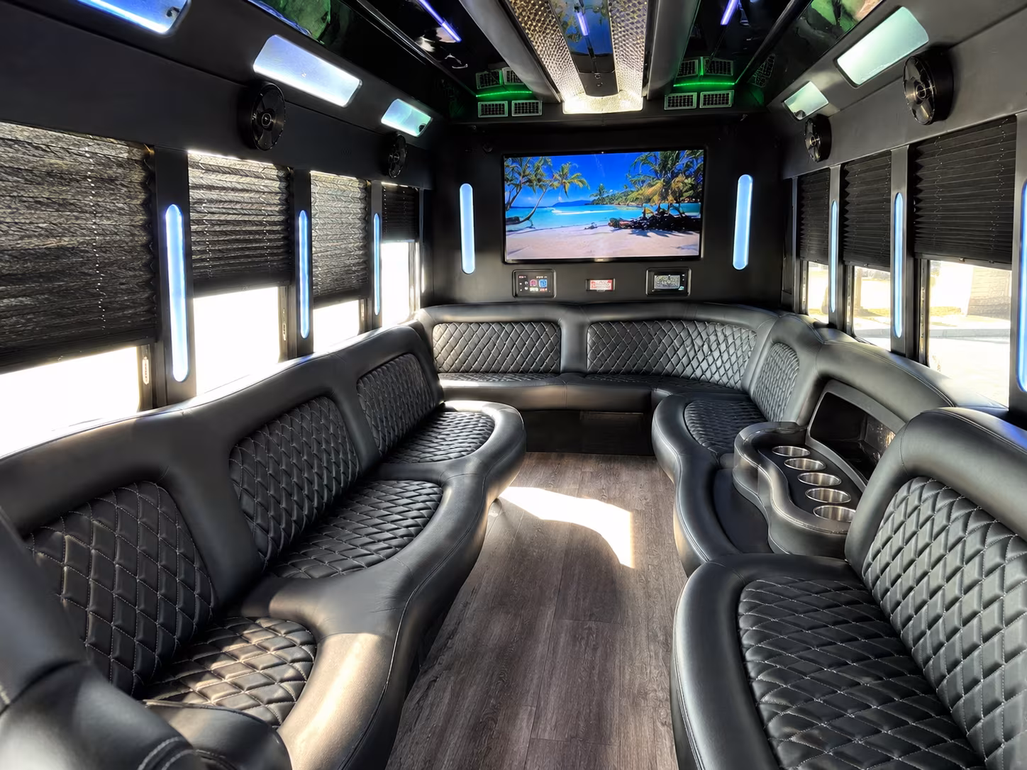 Amarillo Wedding Transportation party bus exterior