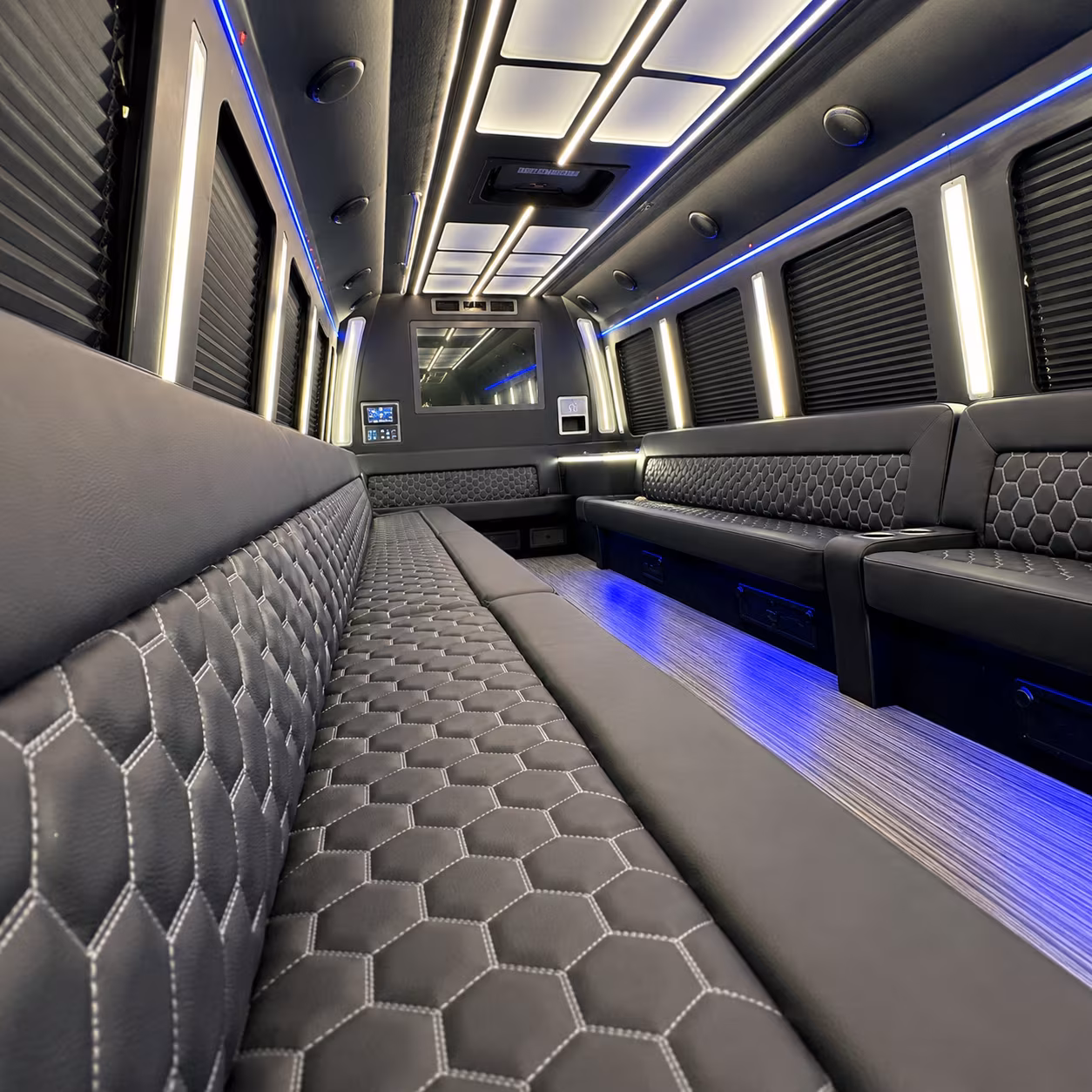 Amarillo Wedding Transportation onboard seating