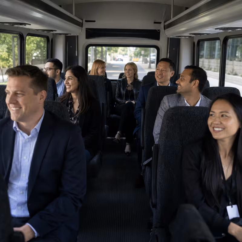 Black Mercedes Sprinter van staged for an Amarillo Corporate Transportation group