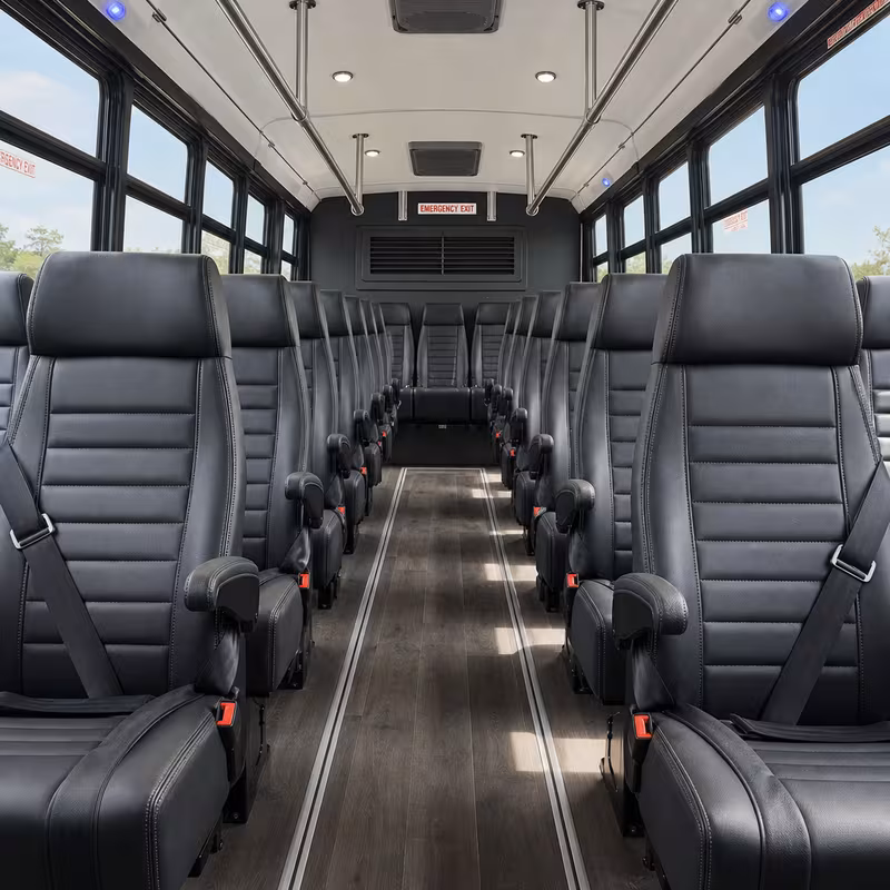 15-35 Passenger Minibus Inside