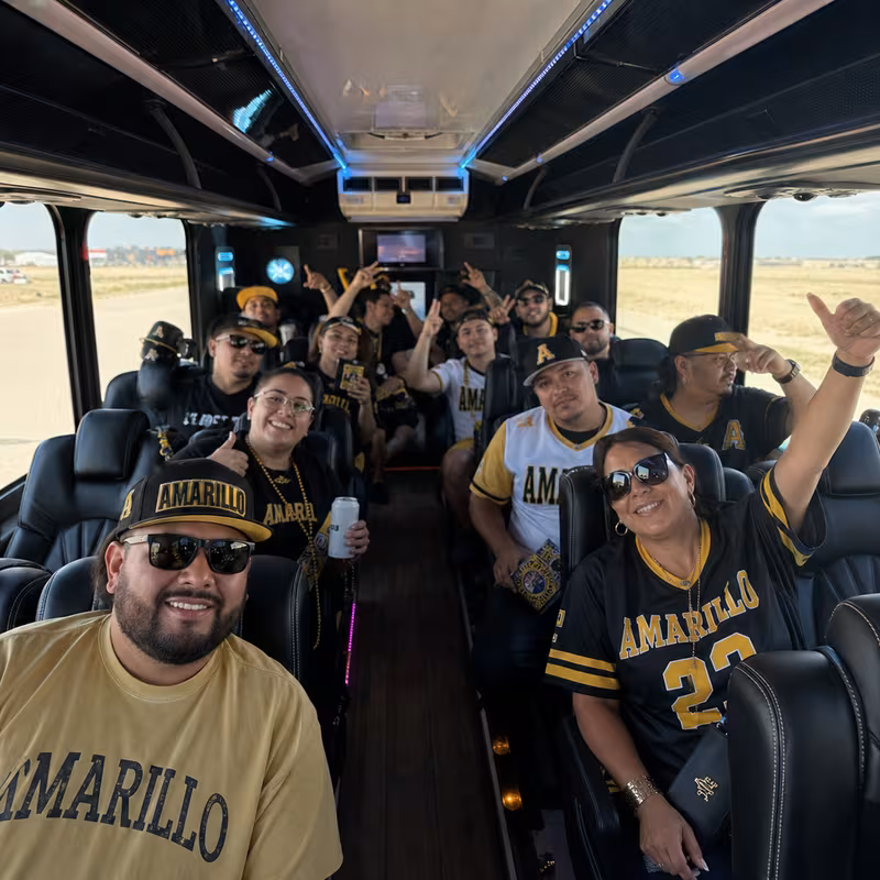 Amarillo Sporting Event Transportation fleet vehicle